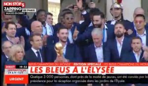 Les Bleus à l'Elysée : Les joueurs chantent la Marseillaise avec Emmanuel Macron (vidéo)