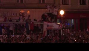 Mondial 2018: les Croates acccueillis en héros à Zagreb