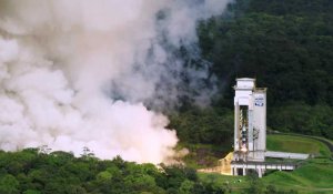 Essai du P120C, moteur d'Ariane 6 et de Vega