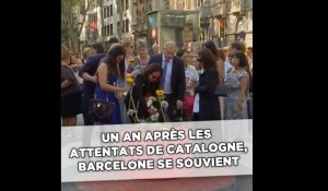 Un an après les attentats en Catalogne, Barcelone se souvient