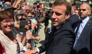 Macron en visite dans les Pyrénées en pleine affaire Benalla