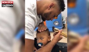 Tony Yoka coupe lui-même les cheveux de son fils, et c'est trop mignon ! (vidéo)