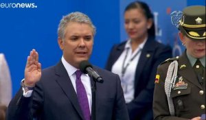 Ivan Duque investi président de Colombie