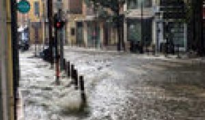 Inondations à Aubagne : la rue de la République transformée en rivière