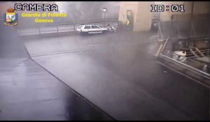 Effondrement du pont Morandi à Gênes : les terribles images de vidéosurveillance