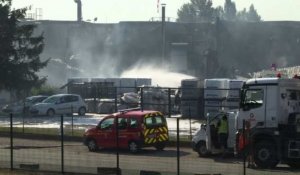 Important incendie dans la zone portuaire de Strasbourg