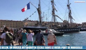 Le Belem, un voilier mythique en escale dans le Vieux-Port de Marseille