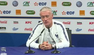 Equipe de France -  Conférence de presse - Clairefontaine - Didier DESCHAMPS p6 POGBA PAVARD ESPOIRS