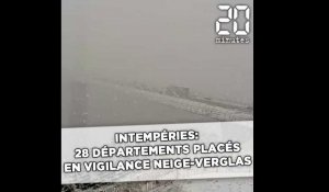 Intempéries: 28 départements en vigilance orange neige-verglas