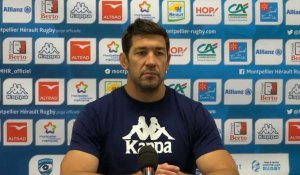 TOP 14 RUGBY Conférence de presse Nathan Hines (COACH ADJOINT MHR)