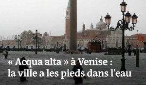 « Acqua alta » à Venise : la ville inondée sous 156 cm d'eau