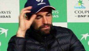 Coupe Davis 2018 - France-Croatie - Jérémy Chardy : "Je suis juste triste pour mes potes de l'équipe de France"