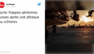 La Russie lance des frappes aériennes en Syrie après une attaque au « chlore ».