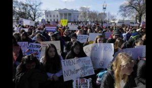 "Plus jamais ça": le cri des élèves américains contre les armes, un mois après la tuerie de Floride
