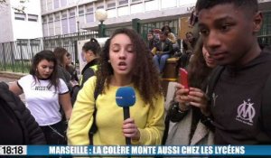 Marseille : les lycéens sont eux aussi en colère et bloquent leurs établissements