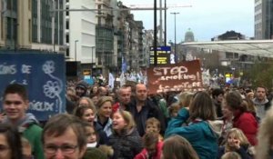 Marche pour le climat à Bruxelles en vue de la COP24 en Pologne
