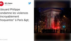 Violences à Paris. Philippe condamne des scènes "incroyablement violentes"