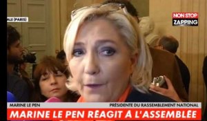Marine Le Pen glisse un petit tacle à Franck Dubosc à l'Assemblée nationale (vidéo)