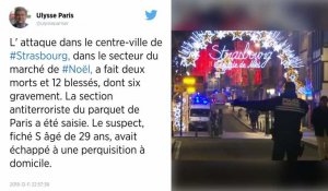 Strasbourg : deux morts et onze blessés dont sept graves après une fusillade, le tireur en fuite