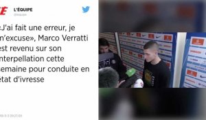 Paris SG. Marco Verratti a « passé trois jours difficiles » après son contrôle d'alcoolémie positif