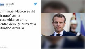 Emmanuel Macron compare l'Europe actuelle à celle de l'entre-deux guerres