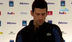 ATP - Nitto ATP Finals 2018 - Novak Djokovic : "Je suis très fier de terminer l'année n°1 mondial"