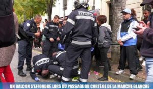 Marseille : un balcon s'effondre lors du passage du cortège de la marche blanche