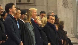 Centenaire 14-18: Trump et Poutine sous l'Arc de Triomphe