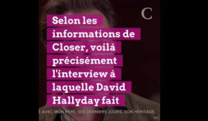 Interview de David Hallyday sur TF1  cette petite phrase très, très lourde de sous-entendus sur les volontés de Johnny