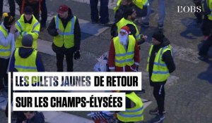 Les "gilets jaunes" font leur retour sur les Champs-Elysées