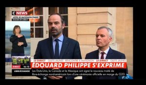 Les déclarations d'Edouard Philippe après l'échec de son rendez-vous avec les Gilets Jaunes (vidéo)