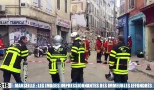 Marseille : les images impressionnantes des immeubles effondrés
