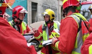 Effondrement d'immeubles à Marseille : les images des interventions des marins-pompiers