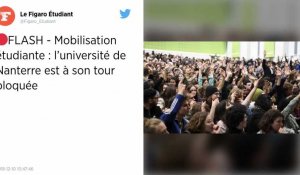 L'université Paris-Nanterre bloquée contre la hausse des frais pour les non-Européens.