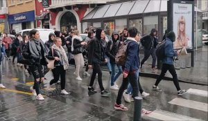 Manifestation de lycéens à Arras