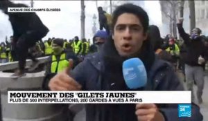 Lacrymo et slogan anti-Macron : au milieu du cortège des Gilets jaunes