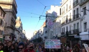 Marseille : la marche pour le climat et les manifestants de la Plaine se sont réunis à Castellane