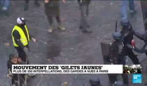 Mouvement des #GiletsJaunes :  Premiers heurts et tirs de gaz lacrymogène à proximité des Champs-Élysées