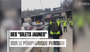 Un groupe de "gilets jaunes" tente de bloquer le périphérique Porte Maillot