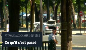 Attaque aux Champs-Elysées : une voiture percute un fourgon de la gendarmerie