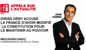 Idriss Déby accuse la France d'avoir modifié la Constitution pour le maintenir au pouvoir