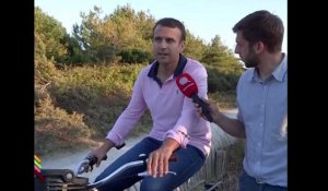 Emmanuel Macron : Son interview surréaliste à vélo pour Quotidien (vidéo)