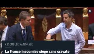 Assemblée nationale : des députés de la France Insoumise siègent sans cravate