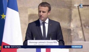 Emmanuel Macron rend hommage à Simone Weil - ZAPPING ACTU DU 05/07/2017