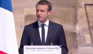 Simone Veil reposera au Panthéon annonce Emmanuel Macron