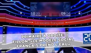 Primaire à droite: Fillon: «Le modèle social français prend l'eau»