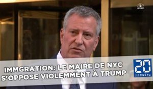 Le maire de New York s'oppose violemment à Trump sur l'immigration