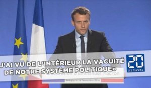Quand Emmanuel Macron dézingue le système politique français