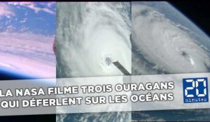 La NASA filme trois ouragans qui déferlent sur les océans