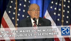 Non, l'ex-maire de New York n'a pas oublié le 11 septembre